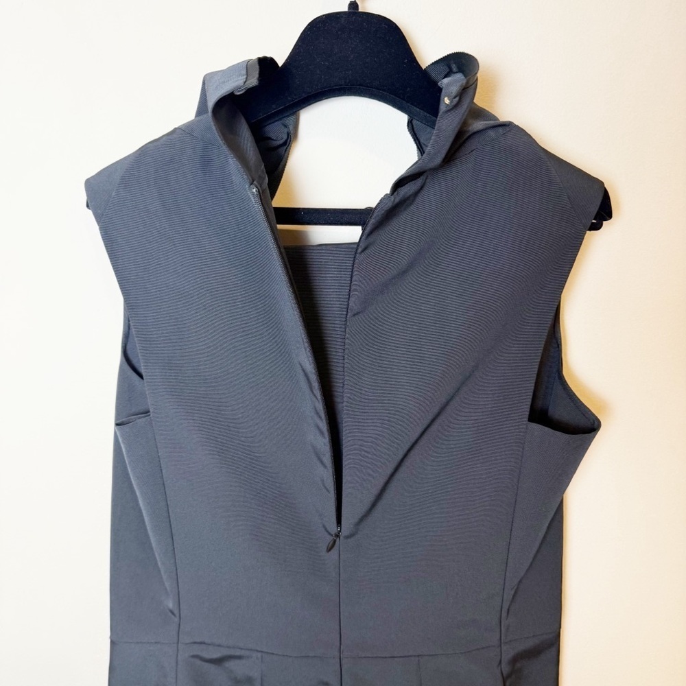 NWT Calvin Klein Collection Black Sleeveless Cowl Neck Sheath Dress size 10 - Picture 12 of 12